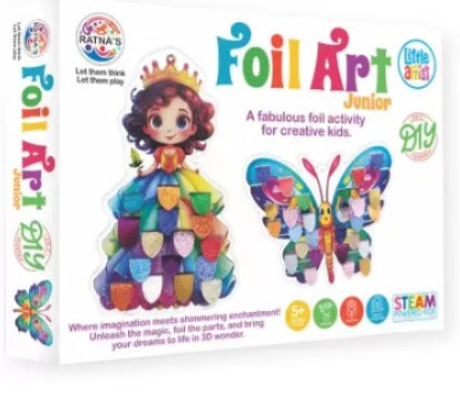 Ratnas Foil Art Junior A Fabulous Diy Fun Activity With Colourful Foil - Multicolor
