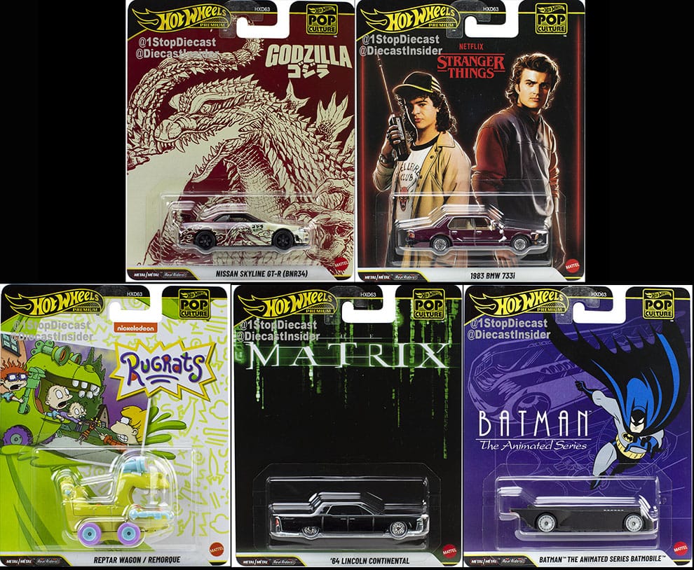 Hot Wheels Imported Premium - Pop Culture 2026 - Set of 5