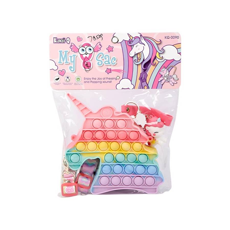 Kawaii-Q: Cute & Fashion Pop It Cross Body Bag for Kids | Party Favors, School, Graduation Gifts