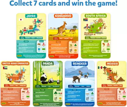 Skillmatics Card Game - Guess in 10 Animals & Countries Combo