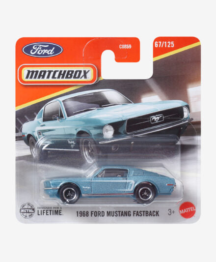 Matchbox Cars 2025 - Combo Pack of 2 Pcs - 1968 Ford Mustang Fastback & Scania XT Fire Truck - 30782-95CM