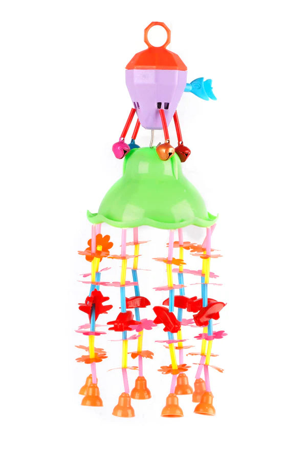 Ratna's Merry go Round for Infants , Attachable to Cradle or Window, Soothing Music and Various Shapes for Developing Imagination and Thinking Skills - Assorted