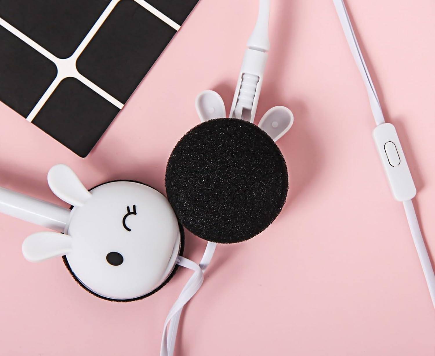 Cots and Cuddles Cute Rabbit Wired Earphone – Stylish Headphones, Stereo Earphones