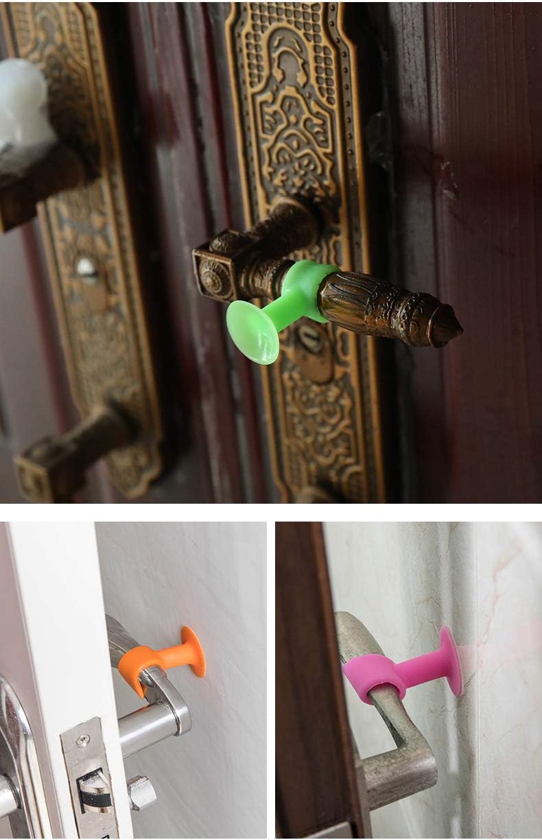 Anti-Slip Bumper | Door Stopper Mini Anti-Collision Silicone Door Handle - Durable and Protective Furniture Pads 1 Pack Contains 3 Pcs