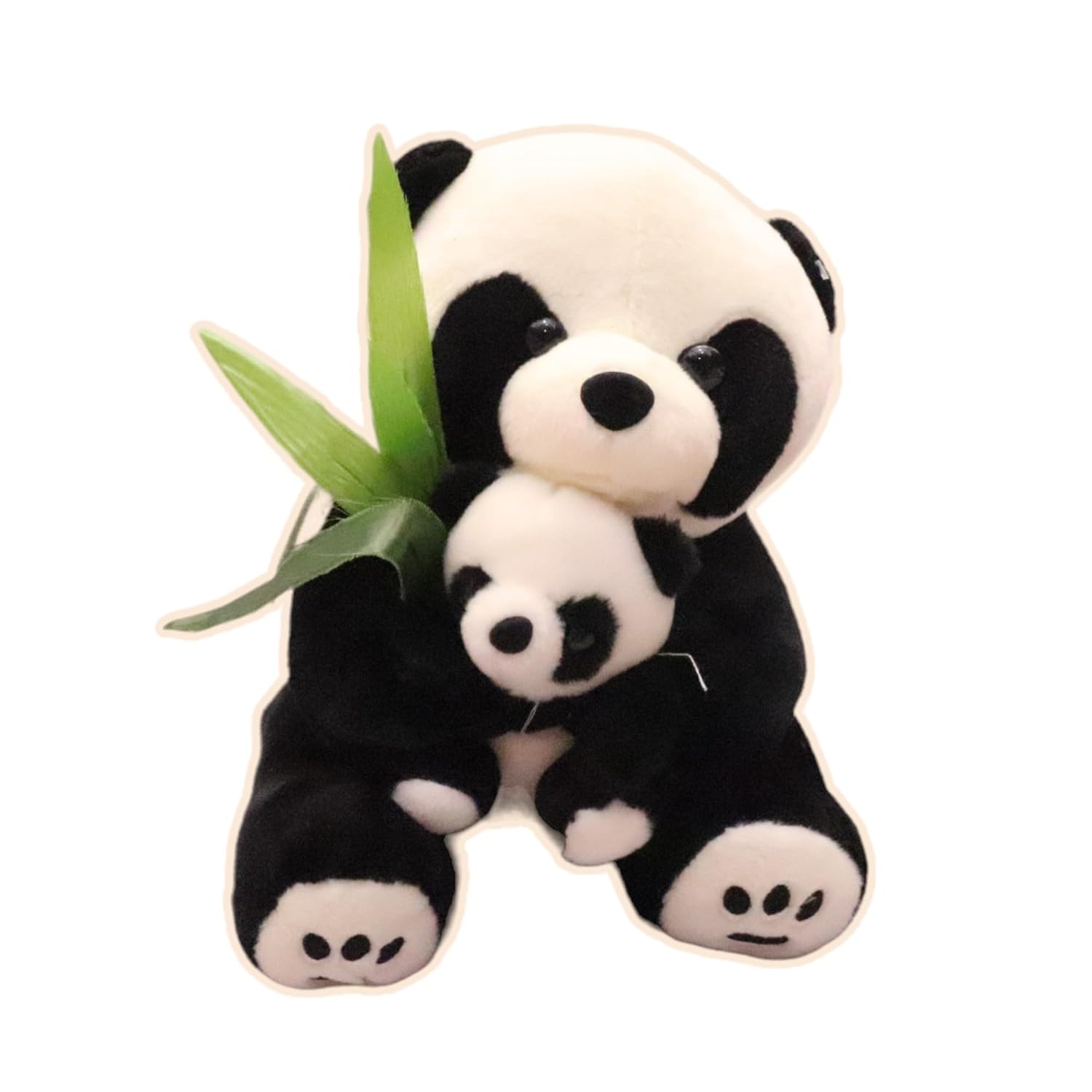 Cute Looking Panda Bear with Baby Animal Super Soft Toy for Kids | For Kids | Black & White