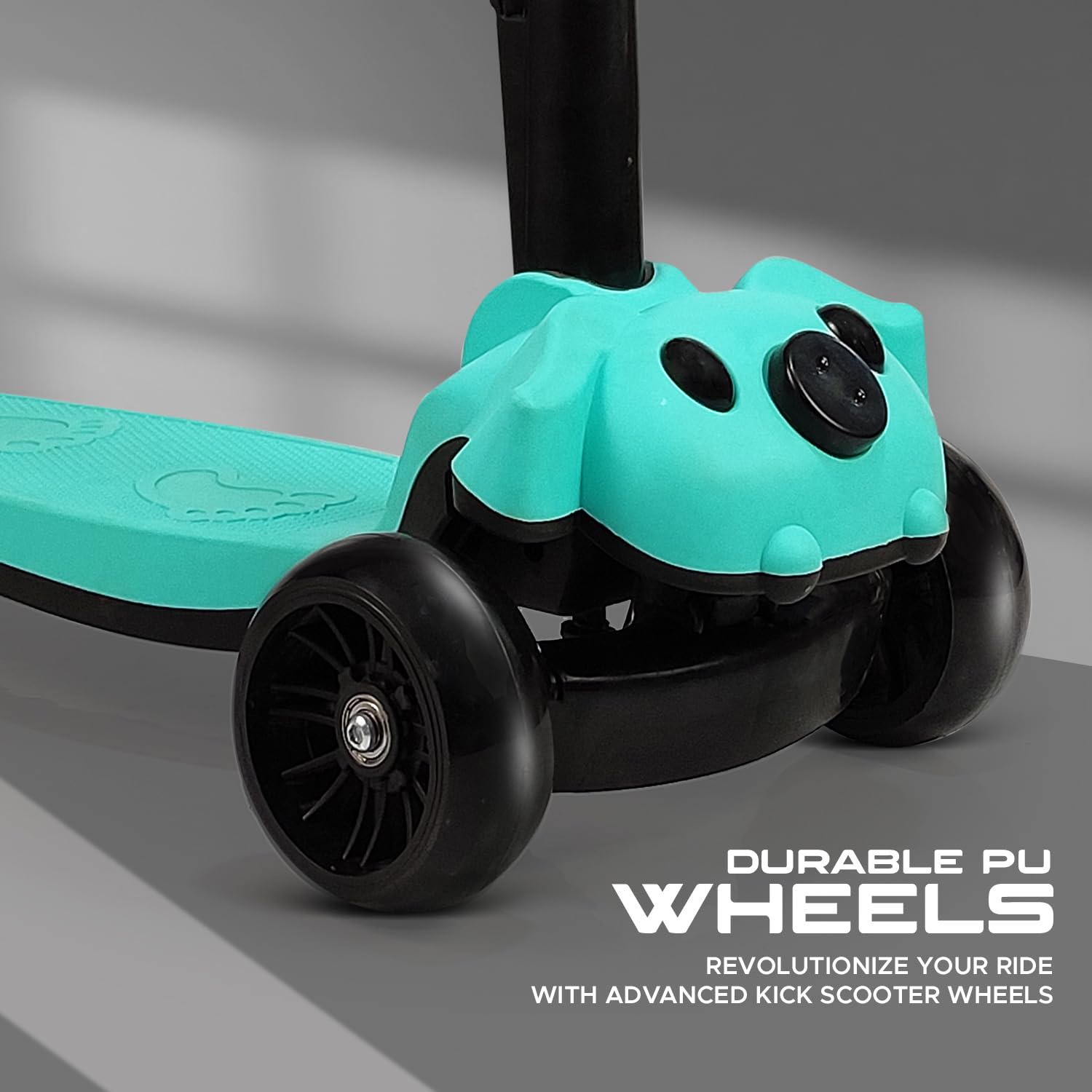Smart Kick Scooter with Brakes for Kids 3-12 Years – 3 Wheel Skate Scooter with Non-LED Wheels, 3 Gear Height Adjustment, Foldable Design, Up to 100 Kg Capacity
