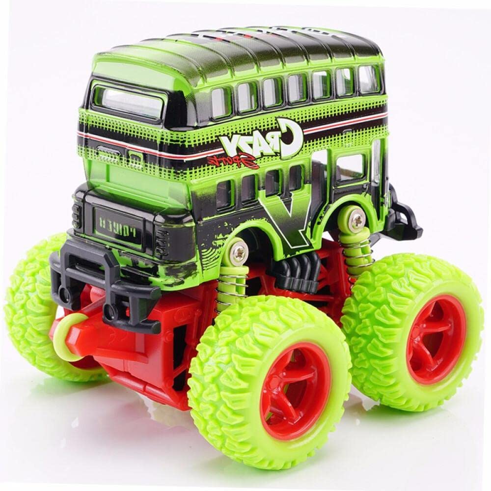 Monster Truck Cars Bus Push and Go Toy Trucks Friction Powered Wheel Drive Vehicles for kids