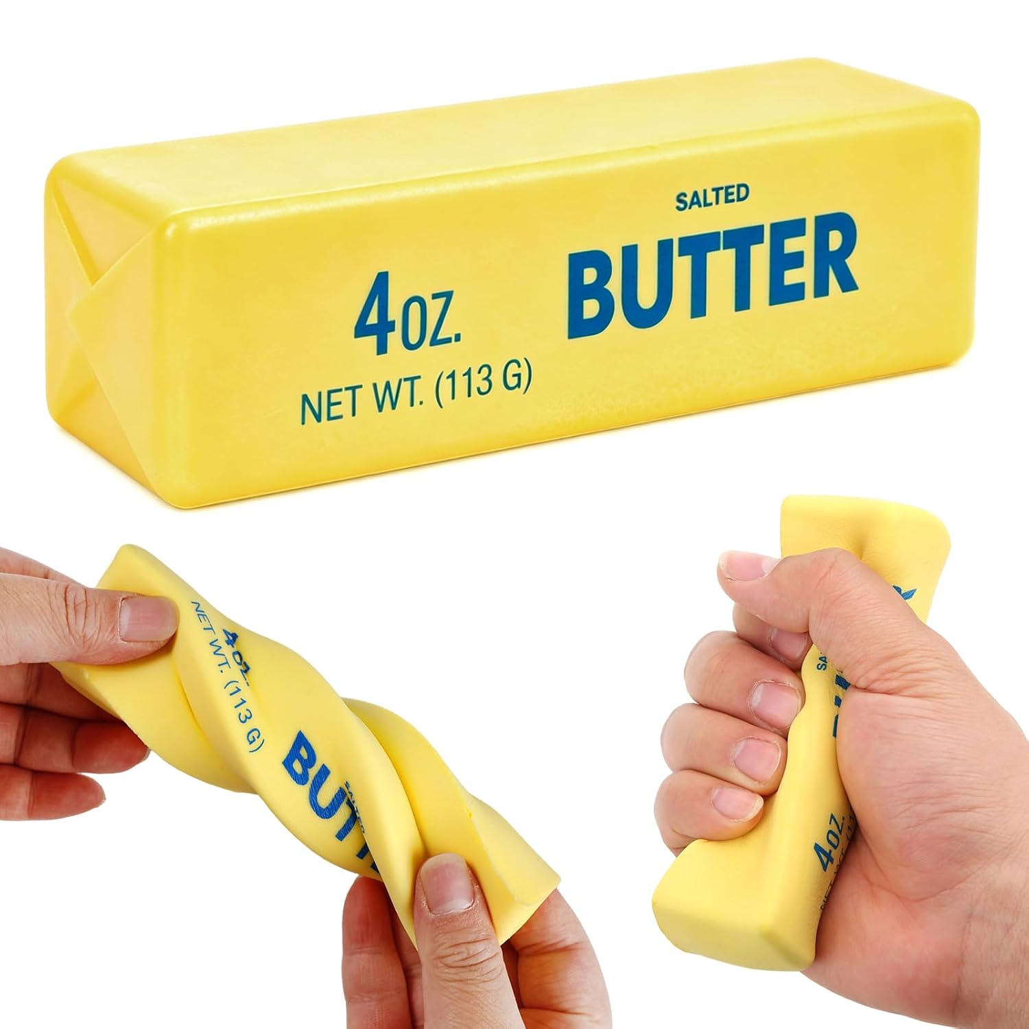 Butter Squishy- Slow Rising Fidget, Novelty Stress Relief Squeeze for Adults Kids, Party Favors Gift Sensory - Pack of 1 pcs
