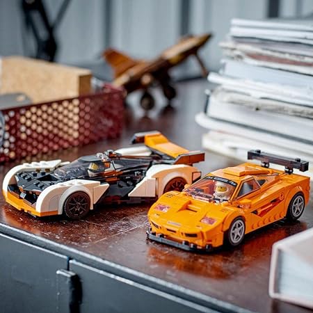 Lego 76918 Speed Champions Mclaren Solus Gt and Mclaren F1 Lm Building Toy Set - 581 Pcs - Multicolor