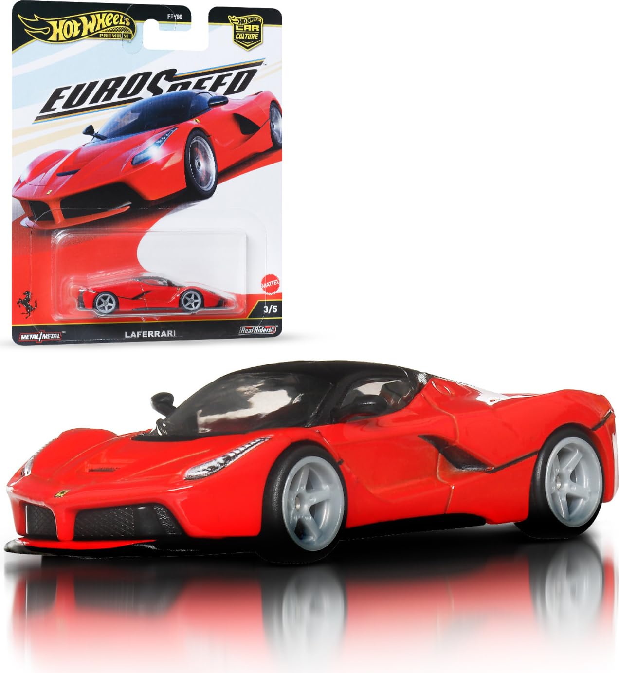 Hot Wheels Premium Euro Speed – LaFerrari (Imported | Metal/Metal | Real Riders)