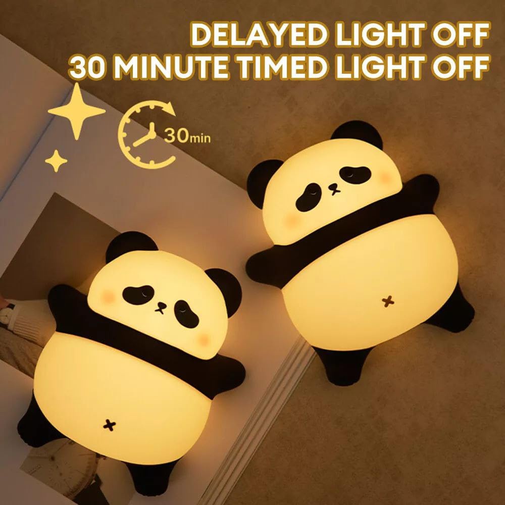 Night Light,Rechargeable Cute Lamp with 3-Level Brightness,Silicone Night Lamp,Kids Night Lights for Bedroom,Baby Nursery and Study Desk-Christmas Night Light - Without Box