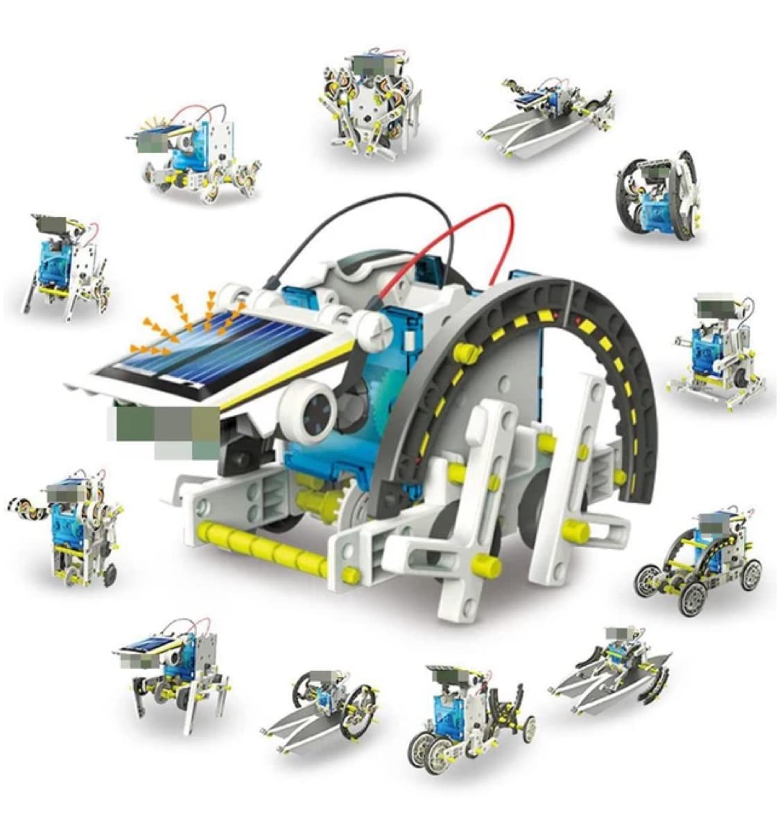 13-in-1 DIY Solar Robot Kit - Solar Toys Self-Assembled Science Solar Robot Puzzle Toy for kids