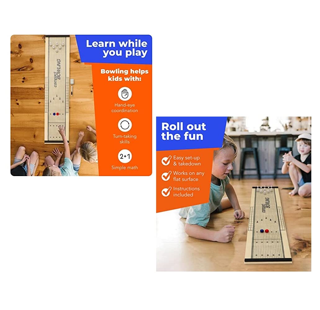 Desktop Bowling Game for Kids – Finger Bowling Game Set for Kids (Multicolor)