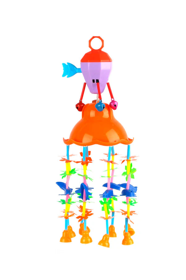 Ratna's Merry go Round for Infants , Attachable to Cradle or Window, Soothing Music and Various Shapes for Developing Imagination and Thinking Skills - Assorted