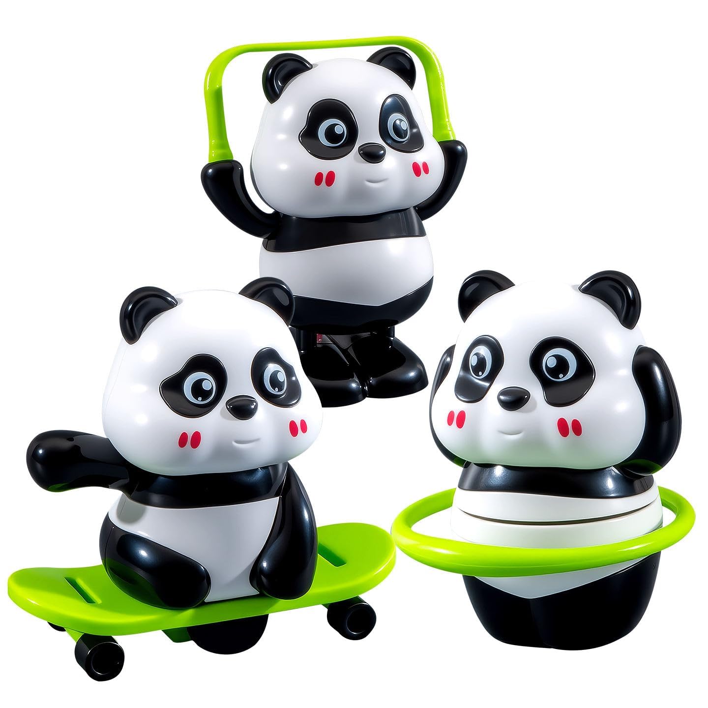 Cute Panda Toy Pack of 1 | Cute Wobbling Animal Figures, Interactive Playset for Toddlers, 3+ Years, Safe Non-Toxic Material | Assorted