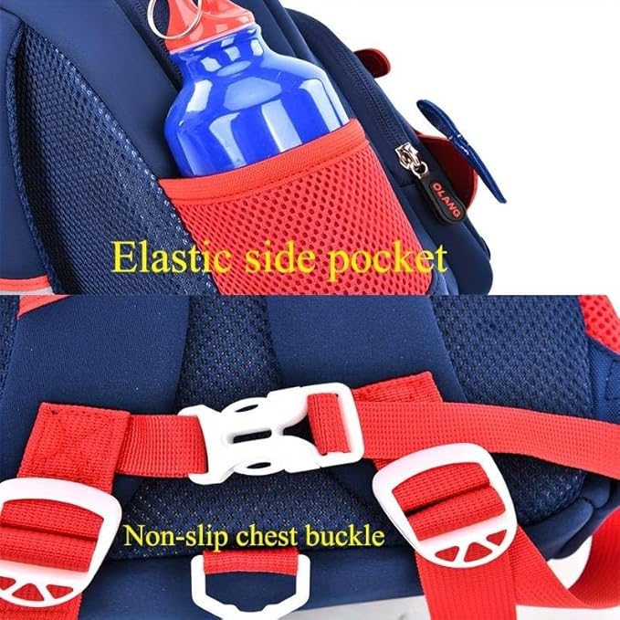 Helicopter Design Large Capacity School Backpack Bag for Kids - Assorted