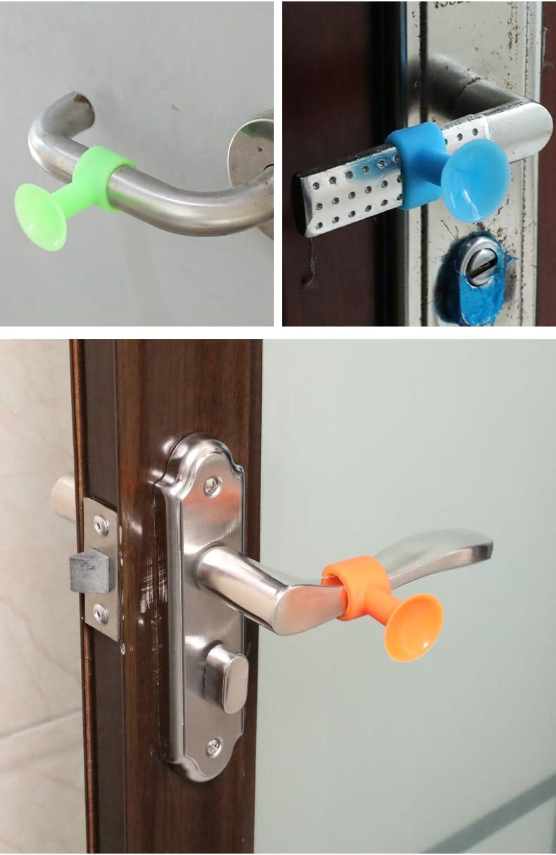 Anti-Slip Bumper | Door Stopper Mini Anti-Collision Silicone Door Handle - Durable and Protective Furniture Pads 1 Pack Contains 3 Pcs