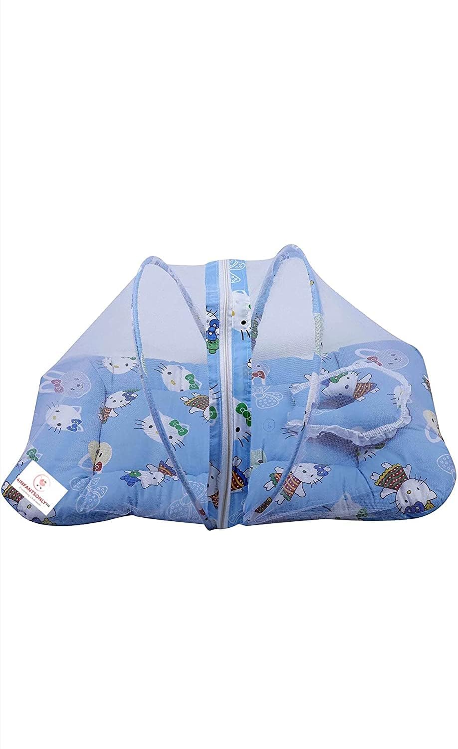 New Born Baby Mattress with Mosquito Net: Bedding Set Sleeping Nest Travel Bed for Baby Infant (0-6 Months)