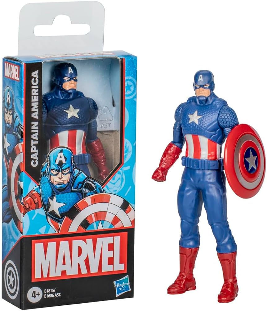 Marvel Mighty Hero Series Action Figure, 6-Inch Poseable Super Hero Toy for Kids