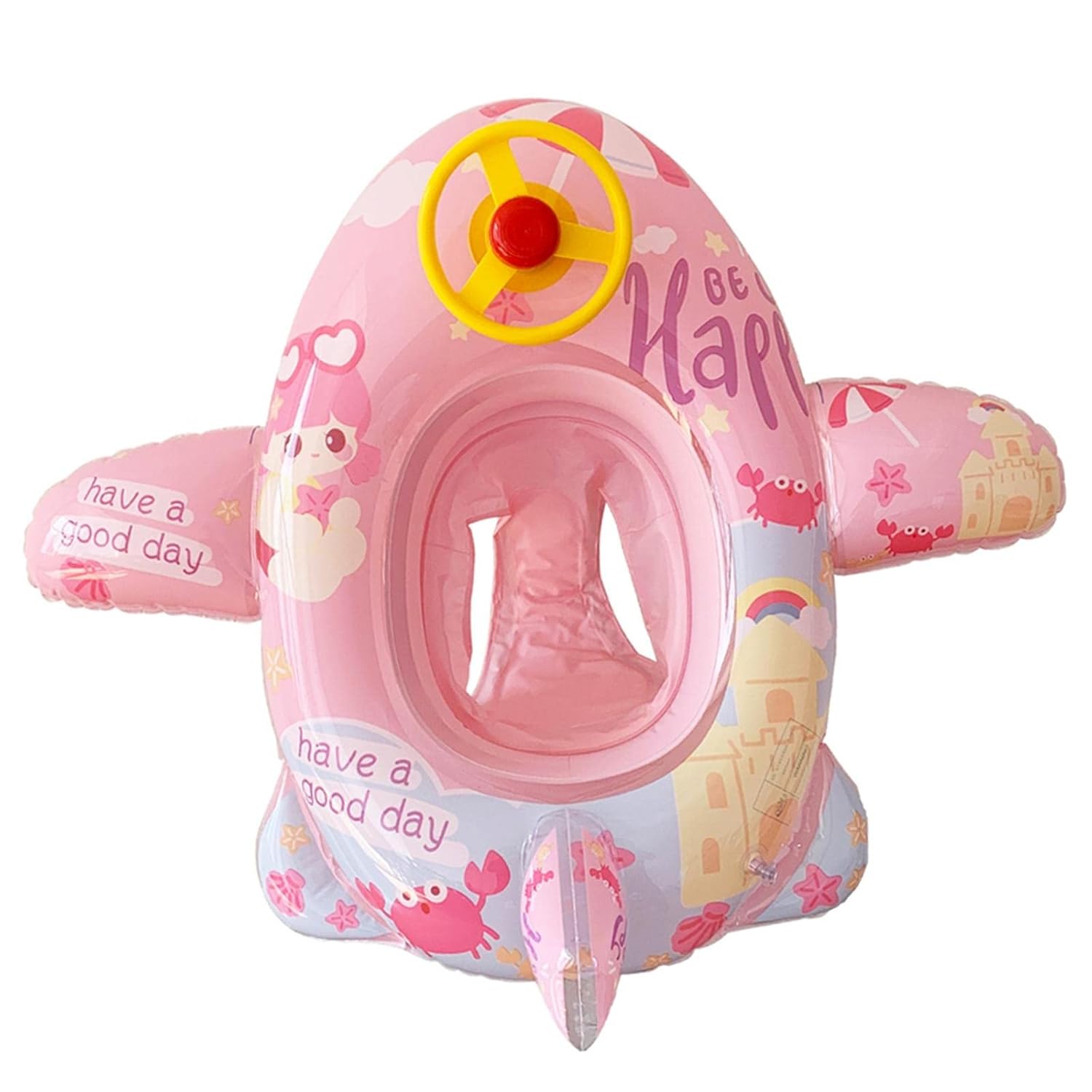 Swim for Toddlers, Safe to Use Pool Swim Rings Crash‑Resistant PVC Material for Children for Swimming - Assorted Themed and Color