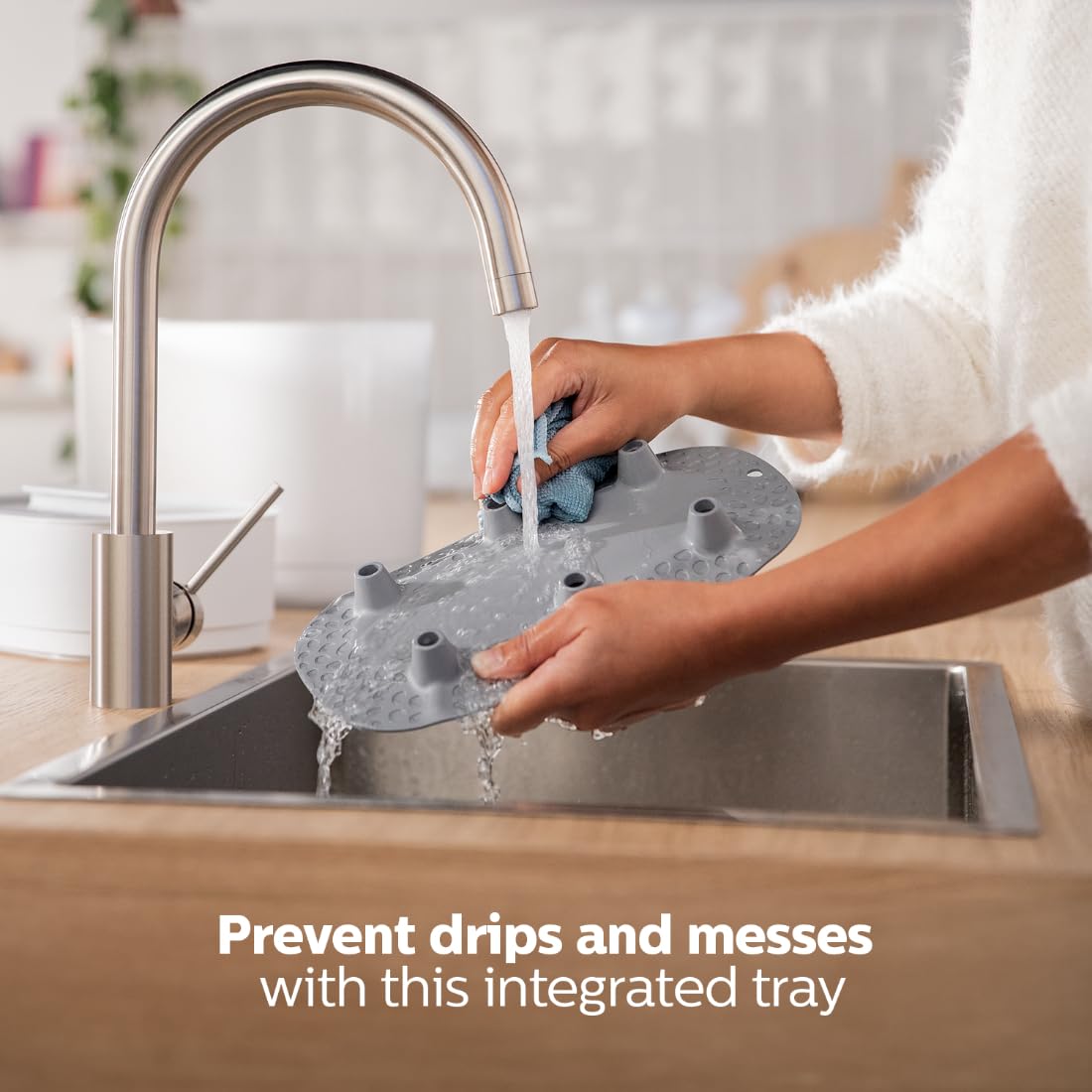 Philips Avent Advance Bottle Sterilizer SCF291/00 : 10-Minute Cycle, Natural Steam Sterilization, 6-Bottle Capacity ( Cordlife )