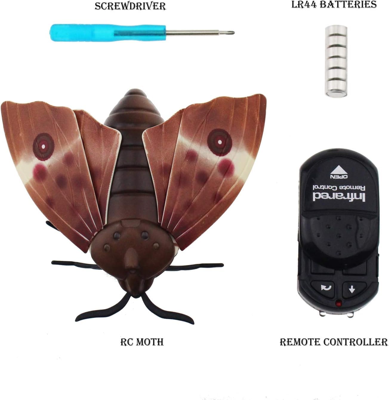 RC Moth Animal Toy Remote Controlled Car Vehicle Electric Insect Kids Toys Gifts for Kids