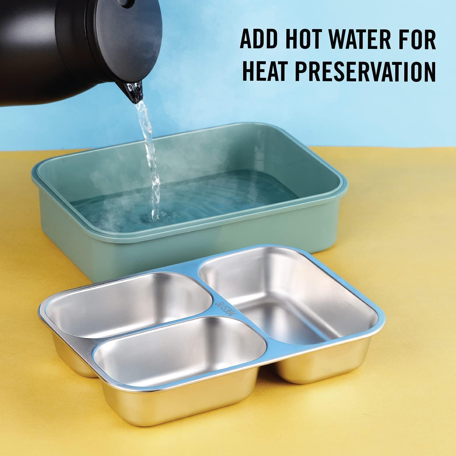 Bright & Beautiful Little Osaka Stainless Steel Lunch Box - (Green)