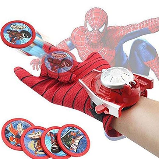 Spider-Man Single Hand Glove with Disc Launcher With Light and Music ...