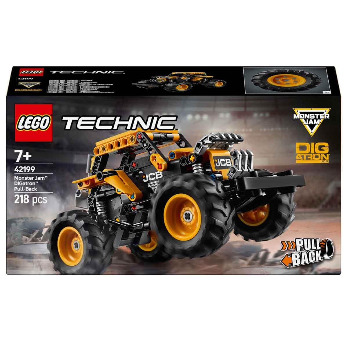 LEGO Technic Monster Jam DIGatron Pull-Back Truck Toy 42199 Building Blocks Toys for 7+ Gift for Boys and Girls