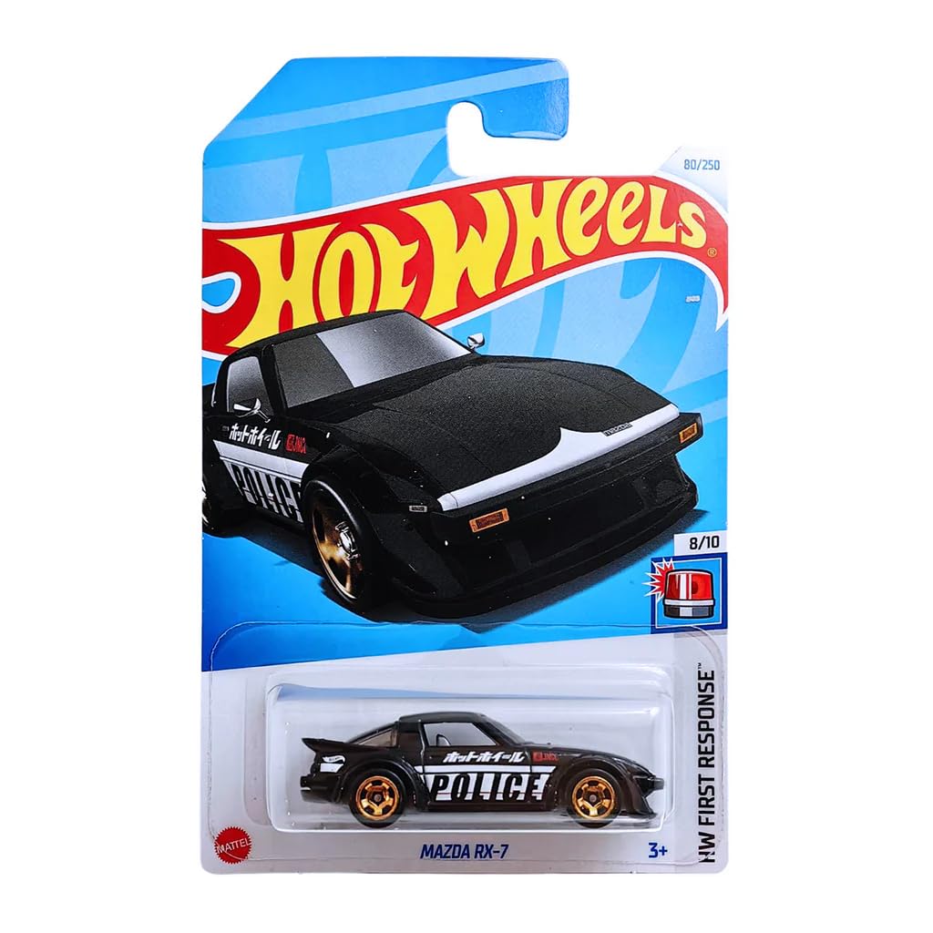 Hot Wheels Mainline L Case – HW First Response - Mazda RX-7 - HTD54 - Long Card
