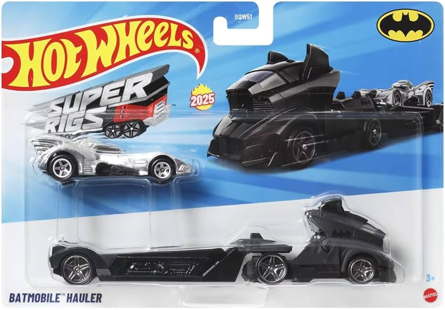 Hot Wheels Super Rigs - Batmobile Hauler / Camion De Transport - Pack of 1 Car - Multicolor - BDW51-950J