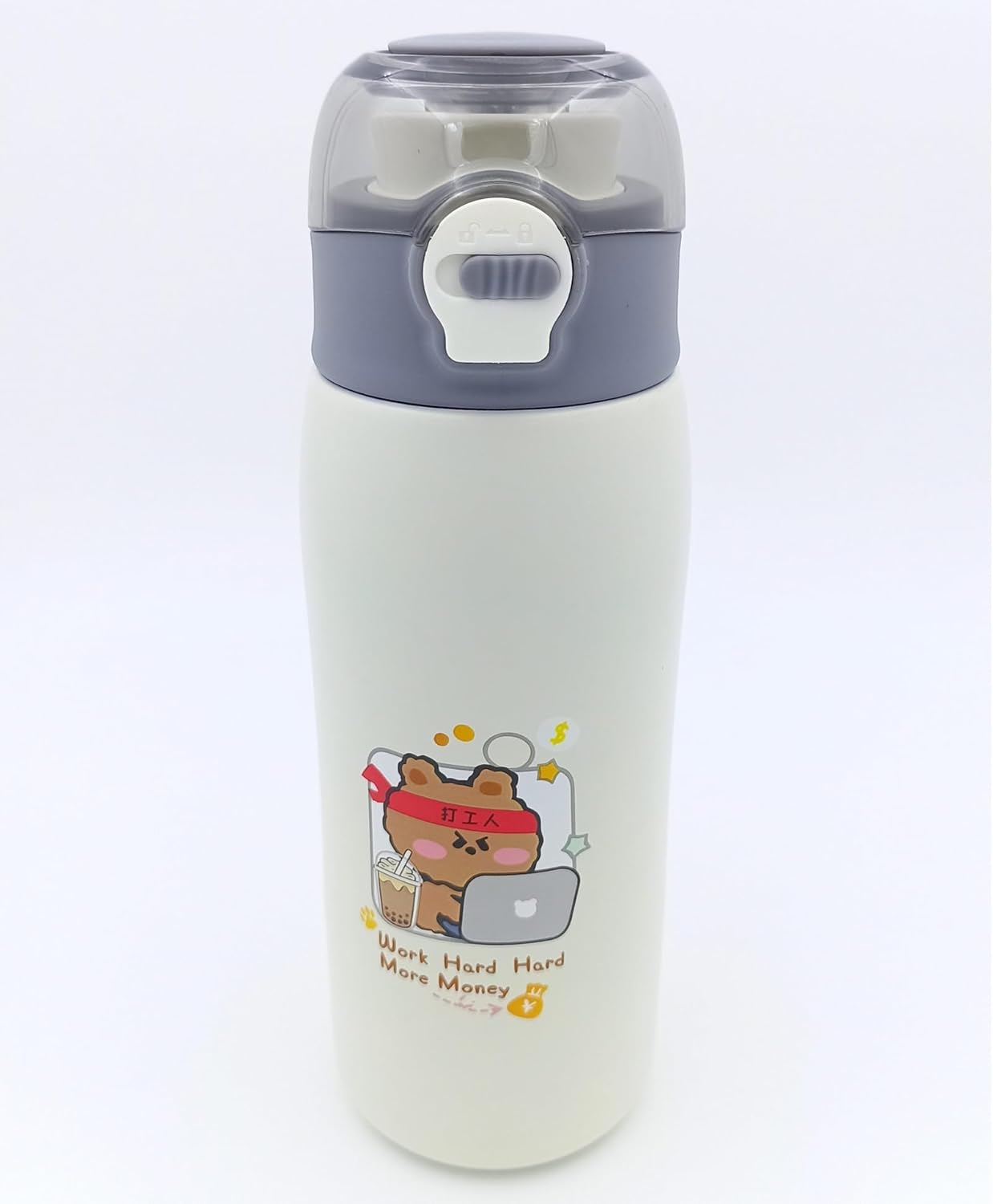 Insulated Stainless Steel Bottle - Hot and Cold Water Bottle for Girls/Flask for Kids (380ml)