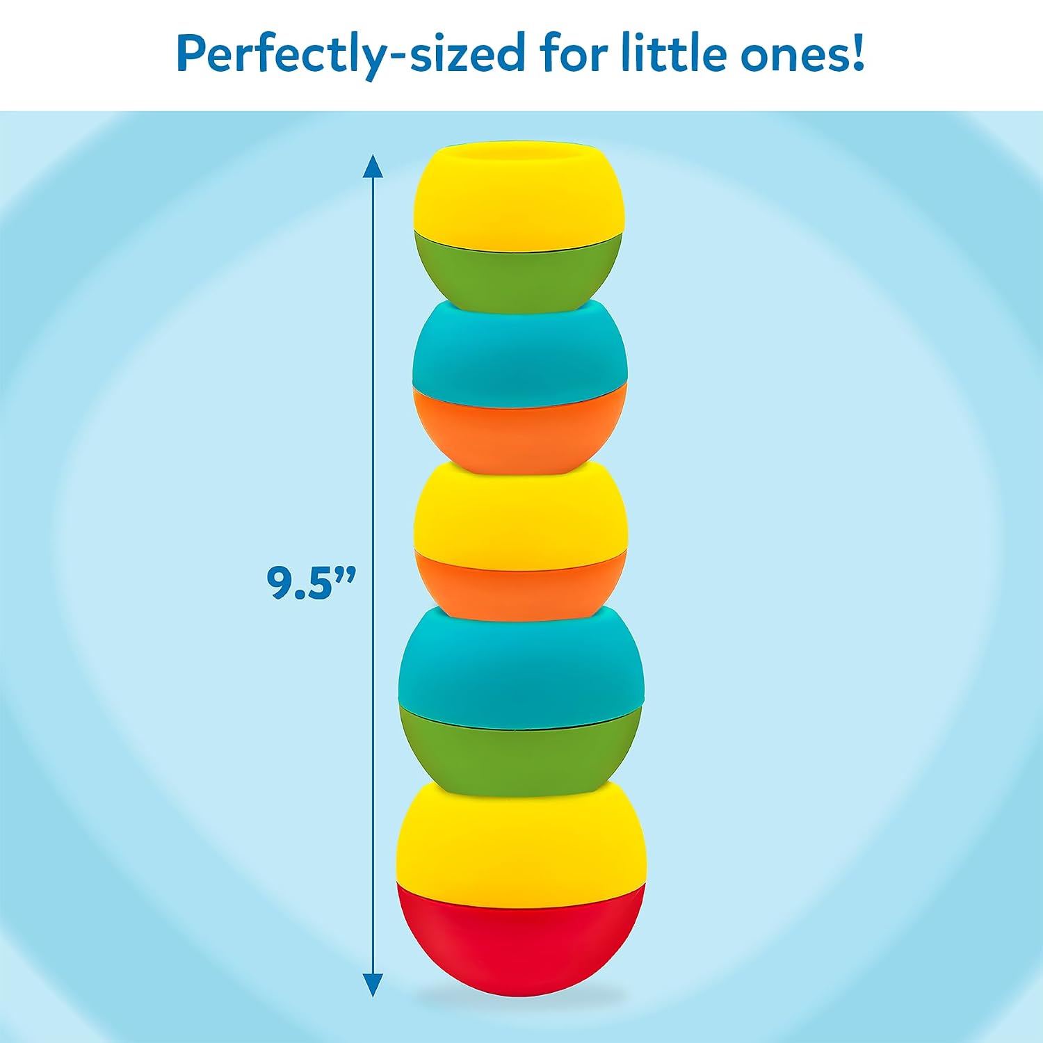 Skillmatics Stacking & Toppling Toy for Toddlers - Build & Bop - 1-4 Years