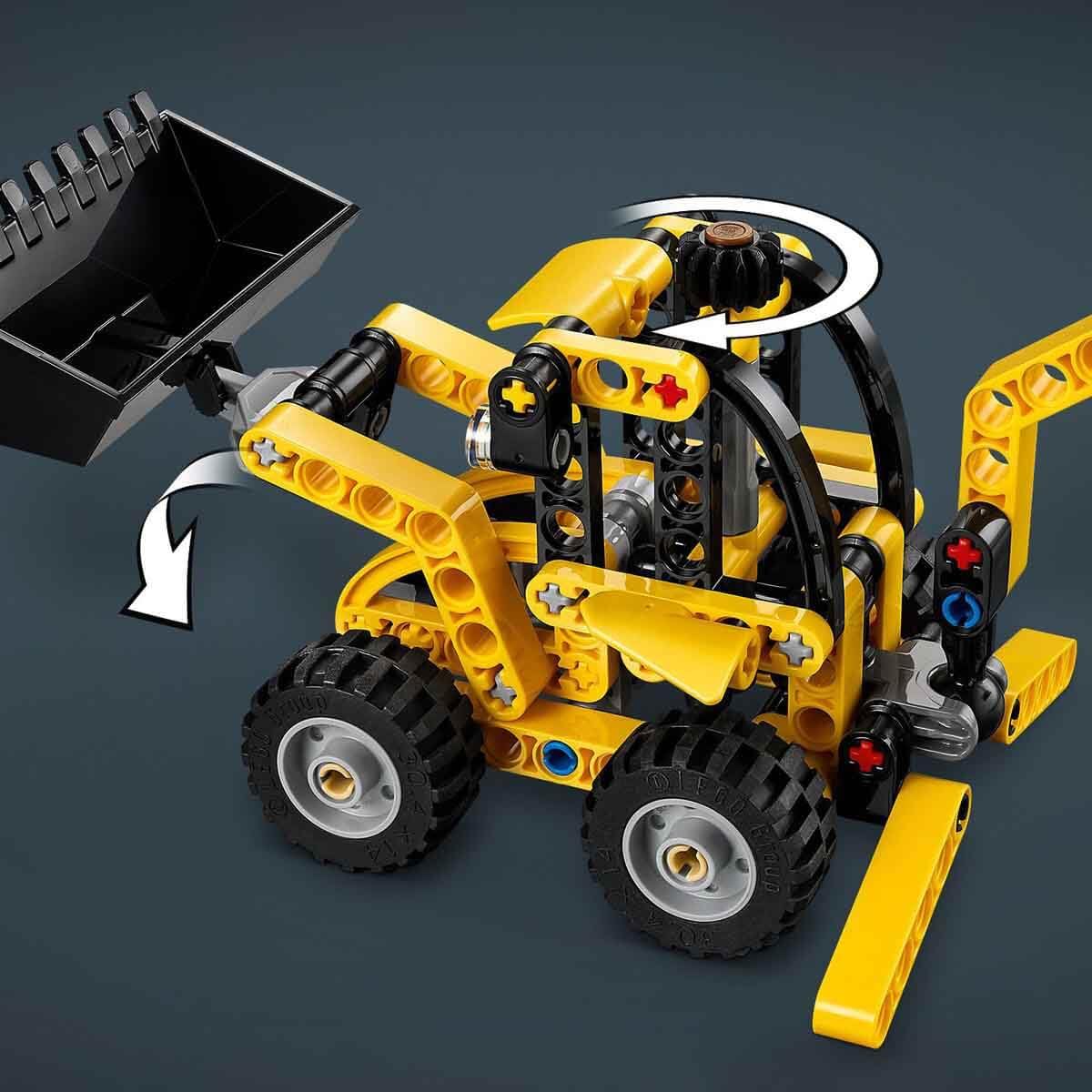 LEGO Technic Backhoe Loader Construction Toy Vehicle Set 42197 Building Blocks Toys for 7+ Gift for Boys and Girls