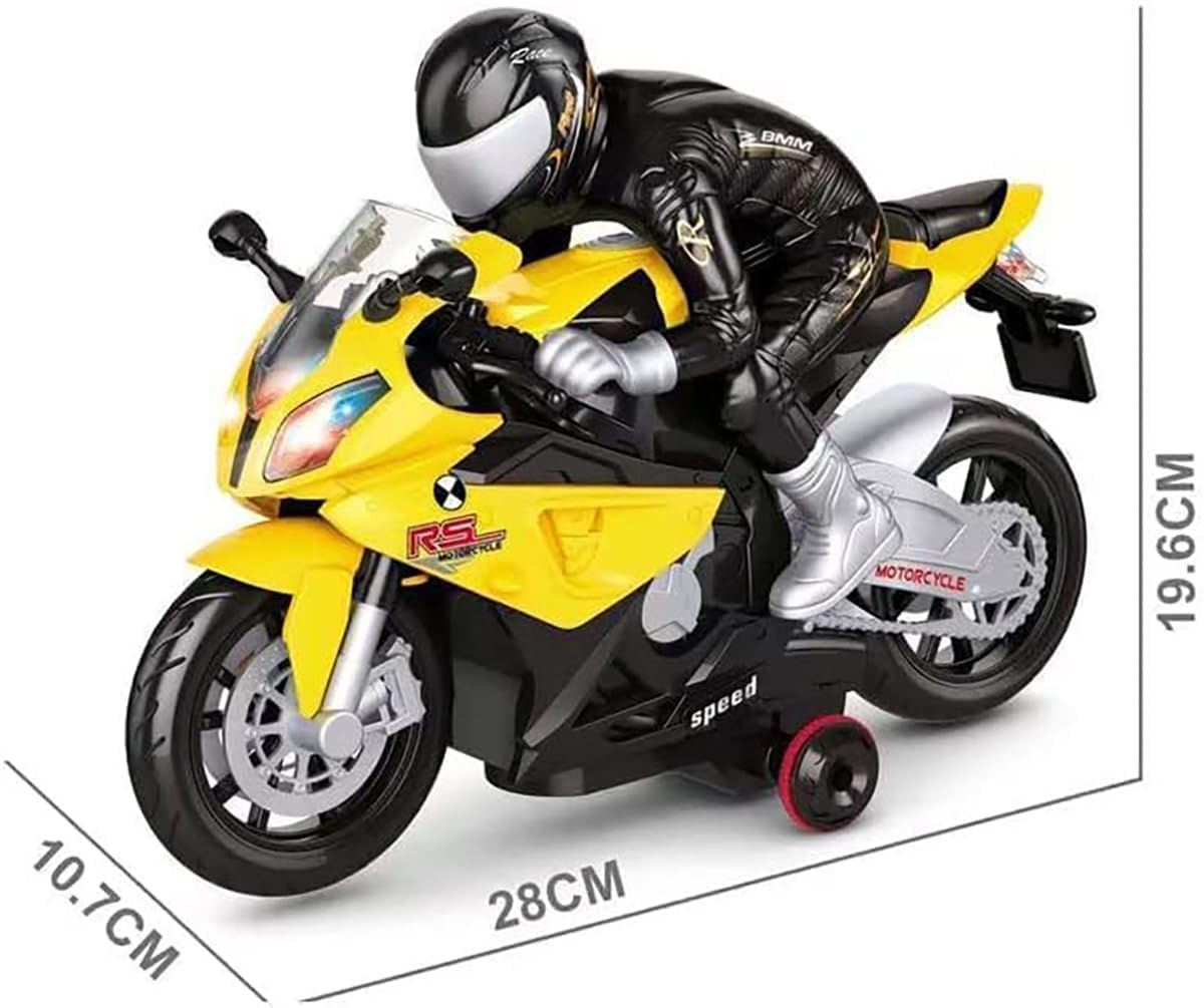 Lumo Race Moto S1000, 1:20 Scale Rechargeable RC Bike – Realistic Simulation with Light & Sound
