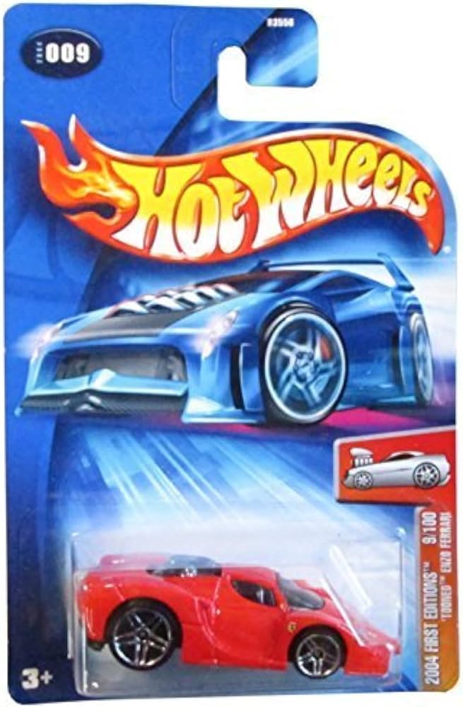 Hot Wheels Imported Edition - 2004 First Editions - Tooned Enzo Ferrari - Red