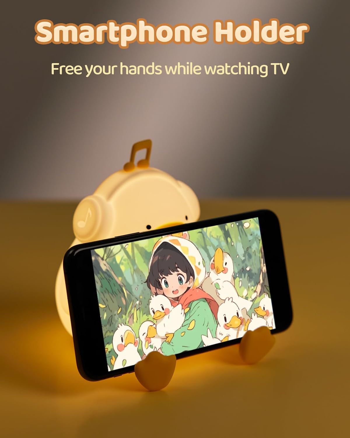 Duck Night Light – Cute Duck Lamp, Light Up Duck, Dimmable Night Light for Kids, Silicone Baby Nursery Night Light, Cute Room Decor, Cute Gifts for Kids, Girls, Boys, Toddler, Baby