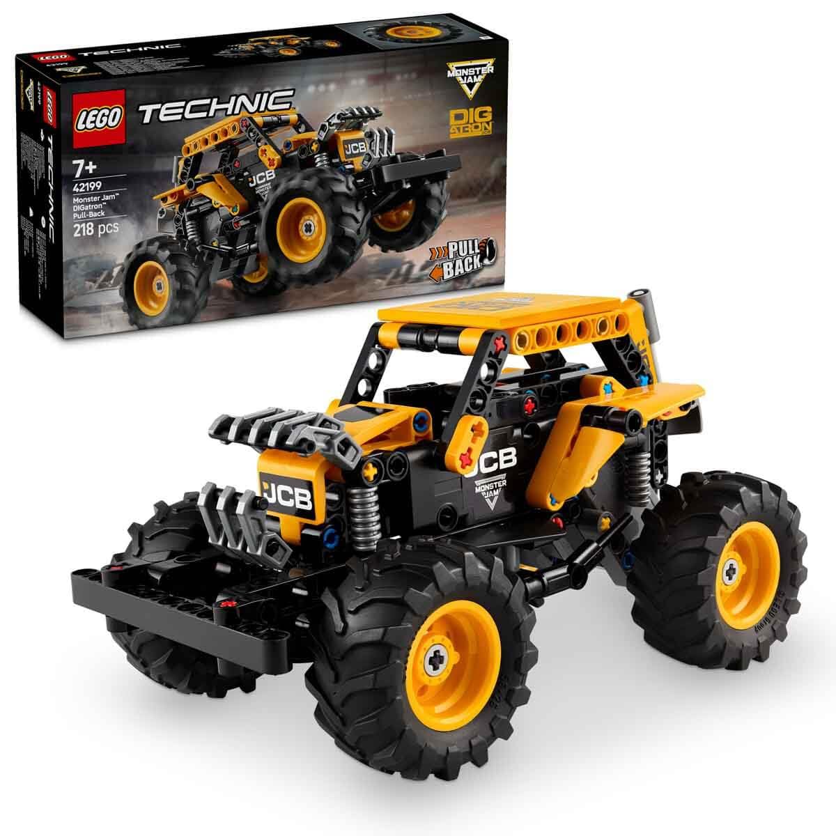 LEGO Technic Monster Jam DIGatron Pull-Back Truck Toy 42199 Building Blocks Toys for 7+ Gift for Boys and Girls