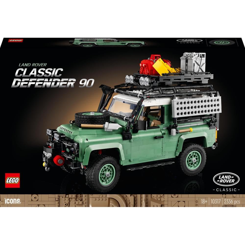 LEGO Icons Land Rover Classic Defender 90 | 10317 Building Kit | 2,336 Pieces | Multicolor