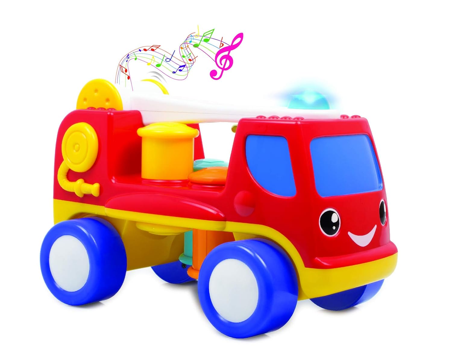 Giggles Funskool - Peg Basher Fire Engine - Multicolor
