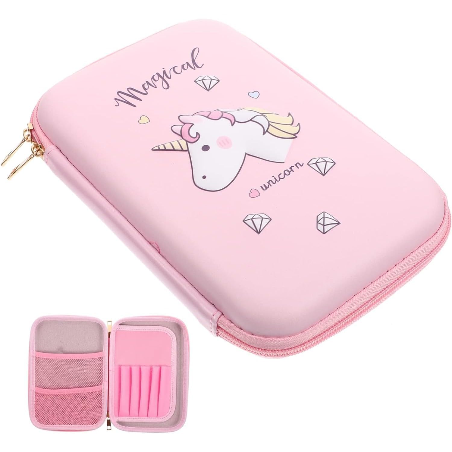 Single Compartment Pencil Case Cute Large Capacity Hardtop Pencil Case Organizer School Kids Girls Women Pen Holder Pouch Multi Purpose - Color & Design May Vary