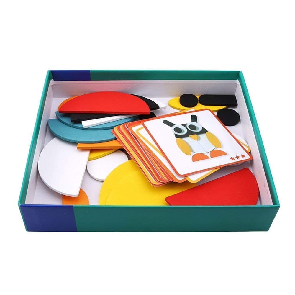 Animals Jigsaw Puzzle Sorting and Stacking Game for Kids - Multicolour