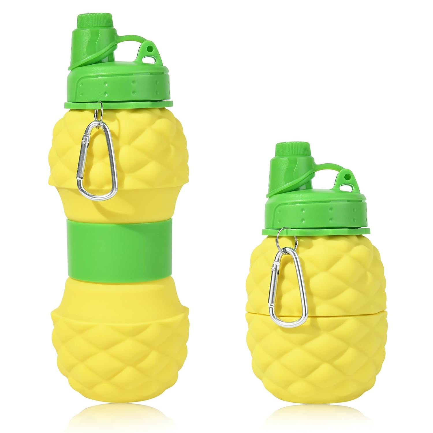 Collapsible Water Bottles - Silicone Foldable Portable Water Bottles (700ml)