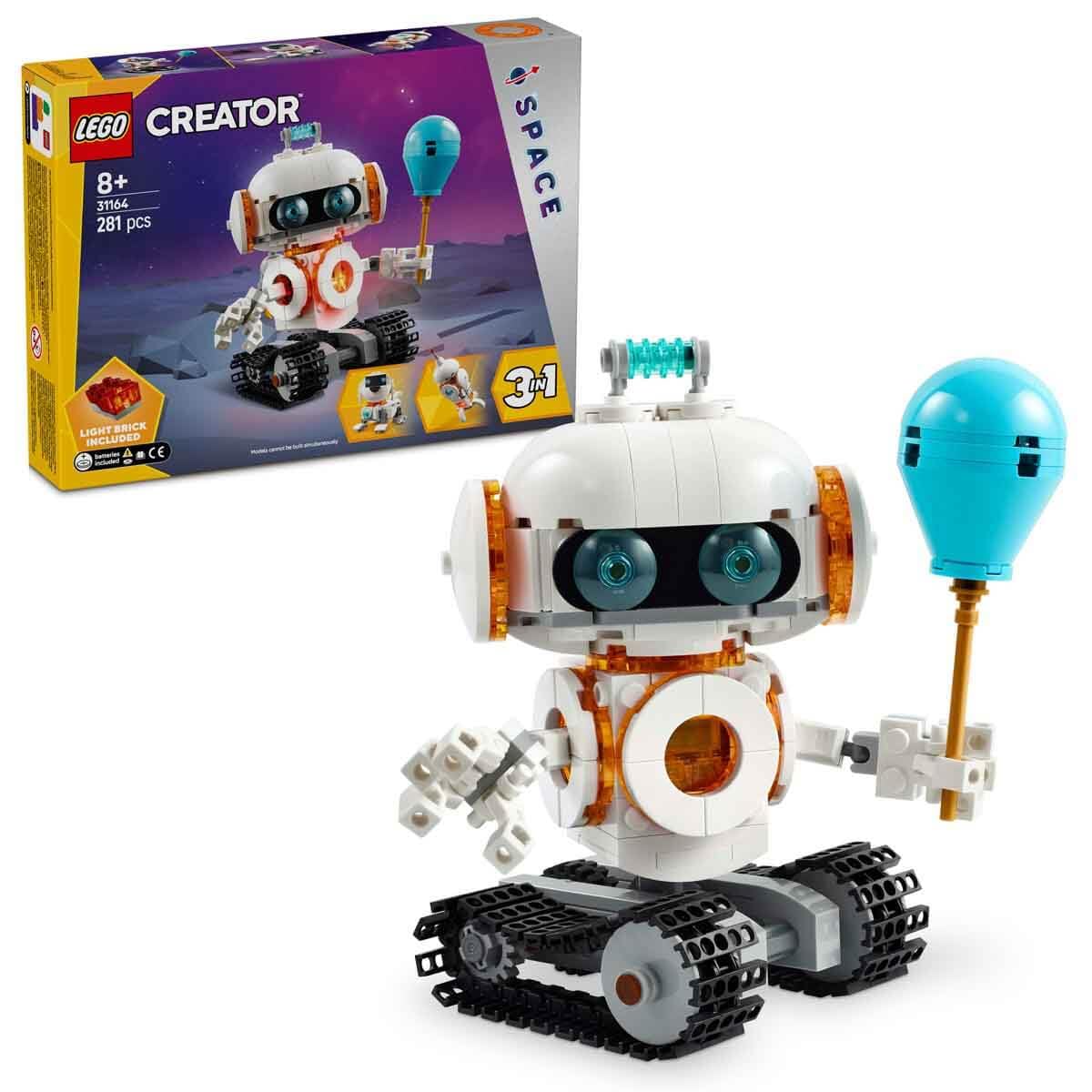 LEGO Creator 3in1 Space Robot Toy Science Playset 31164 Building Blocks Toys for 8+ Gift