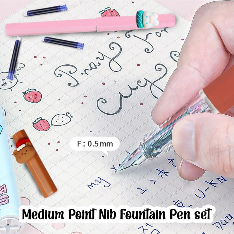 Merry Christmas Fountain Pen Set – Elegant Writing Set for School & Office