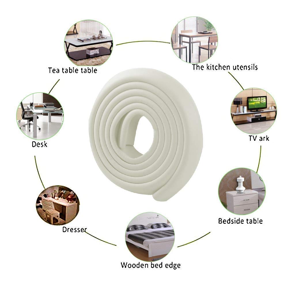 Baby Safety Protection Strip - Table Desk Edge Guard & Corner Protector with 3M Tape - Assorted