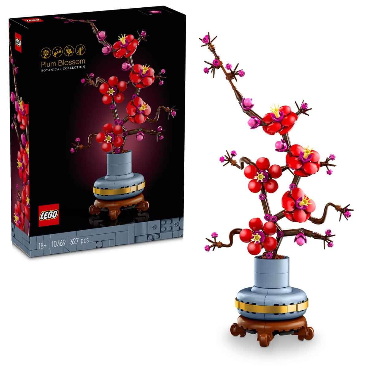 LEGO Botanicals Plum Blossom Flower Decor Display Set 10369 Building Blocks for 18+ Gift