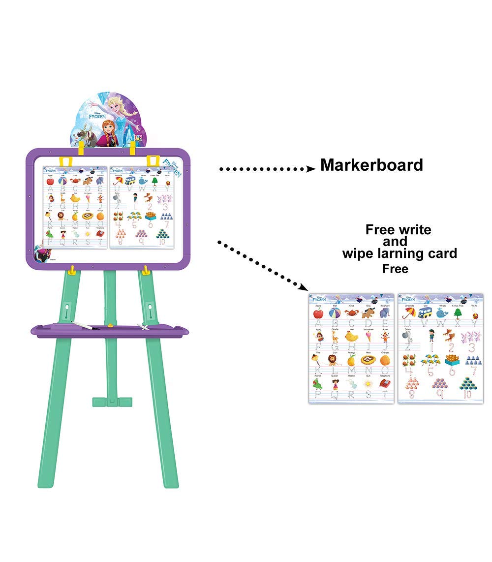 Itoys Disney FROZEN 6 in 1 Multicolor Writing Board for Kids with Activity Sheets