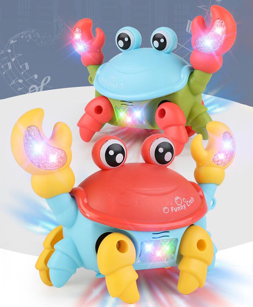Crawling Crab Toy with Light & Music - Best Gift for Boys & Girls