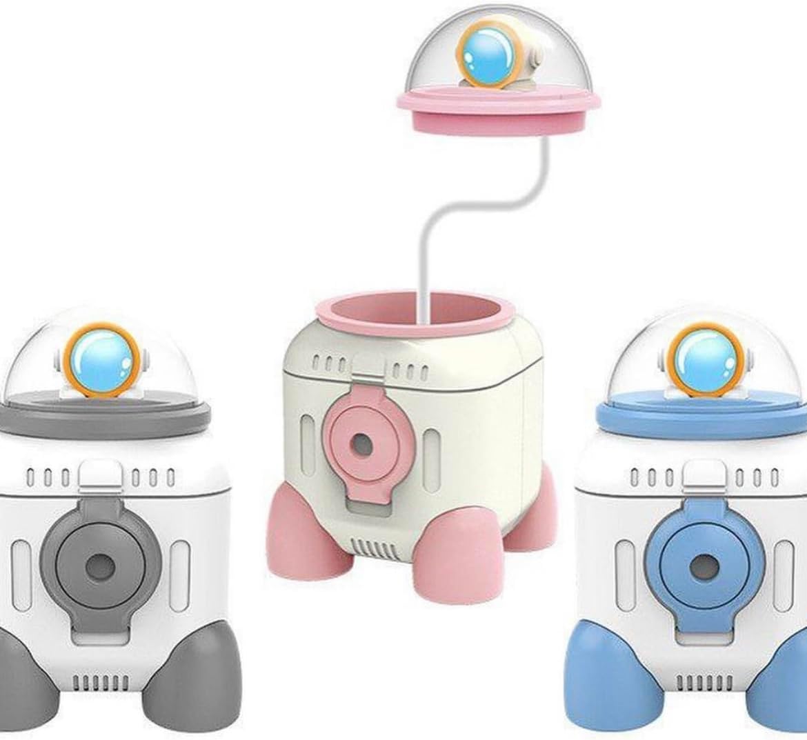 Rocket Desk Lamp, LED Table Lamp Warm White Kids Pen Holder with Pencil Sharpener for Reading for Doing Homework | Rocket Desk Lamp |  Multicolor